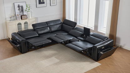 Divani Power (Black) Reclining Living Room Set