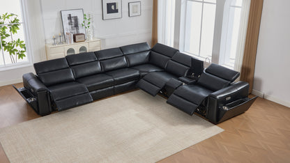 Divani Power (Black) Reclining Living Room Set