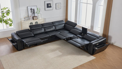 Divani Power (Black) Reclining Living Room Set