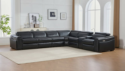 Divani Power (Black) Reclining Living Room Set