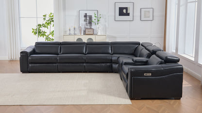 Divani Power (Black) Reclining Living Room Set