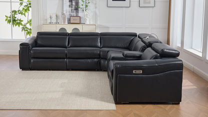 Divani Power (Black) Reclining Living Room Set