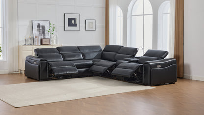 Divani Power (Black) Reclining Living Room Set