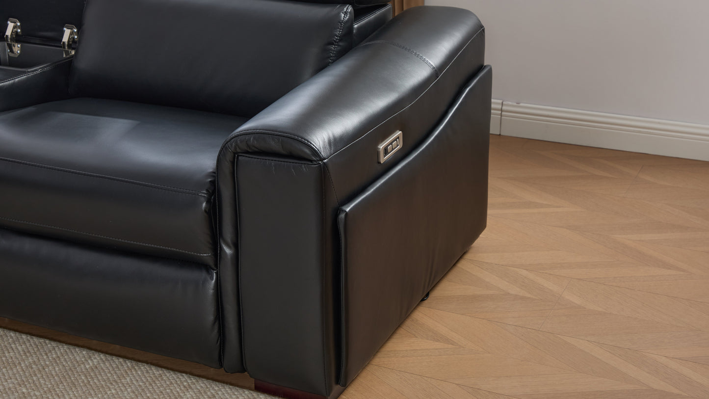 Divani Power (Black) Reclining Living Room Set