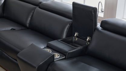 Divani Power (Black) Reclining Living Room Set