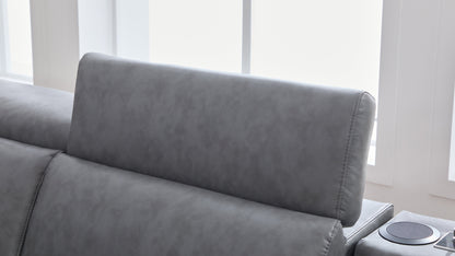 Divani Power (Grey) Reclining Living Room Set