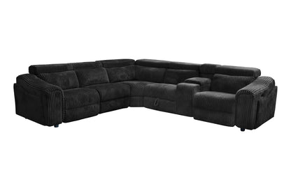Yash (Black) Reclining Sectional