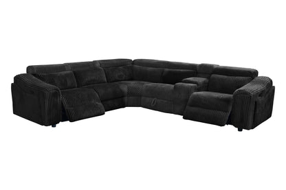 Yash (Black) Reclining Sectional