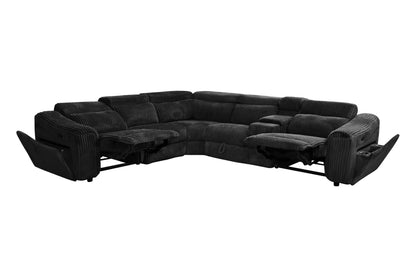 Yash (Black) Reclining Sectional