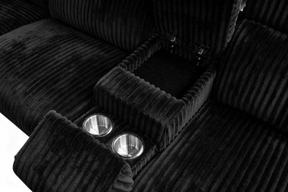 Yash (Black) Reclining Sectional