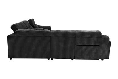 Yash (Black) Reclining Sectional