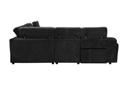 Yash (Black) Reclining Sectional