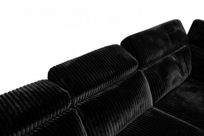 Yash (Black) Reclining Sectional
