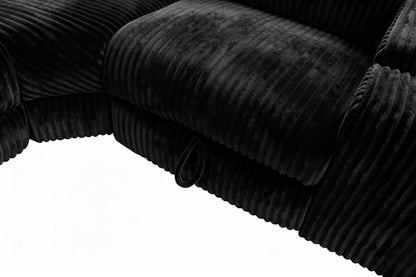 Yash (Black) Reclining Sectional