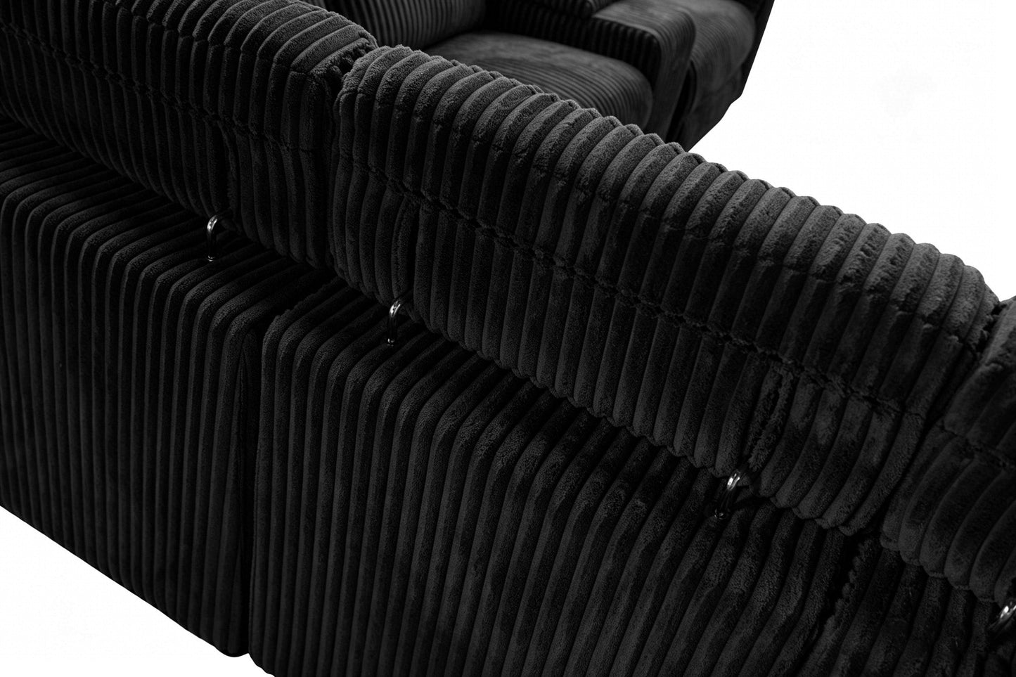 Yash (Black) Reclining Sectional