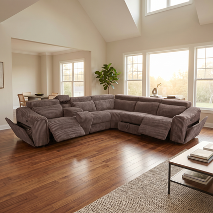 Yash (Brown) Reclining Sectional
