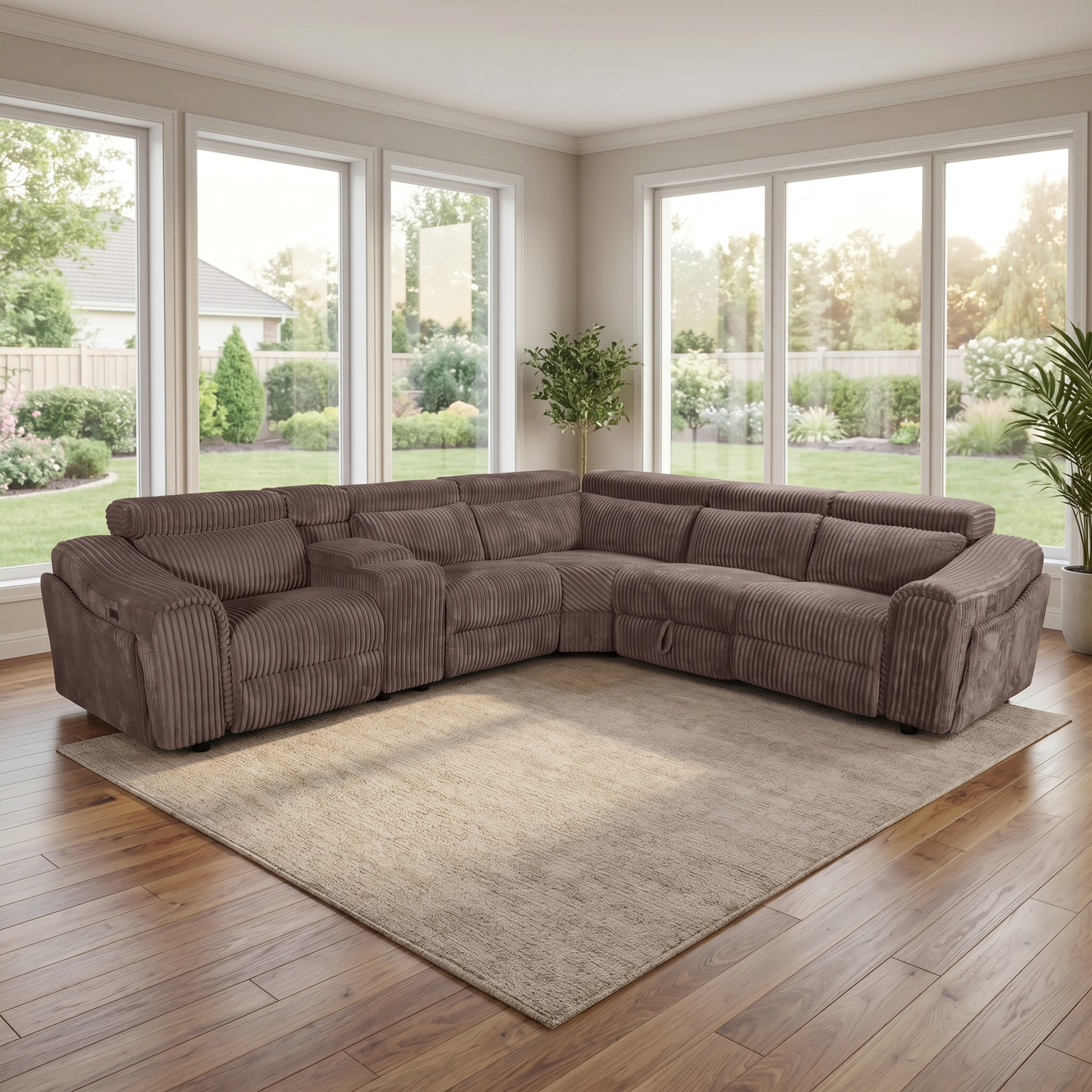 Yash (Brown) Reclining Sectional