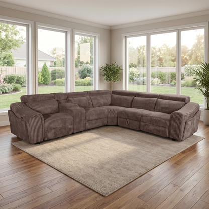 Yash (Brown) Reclining Sectional