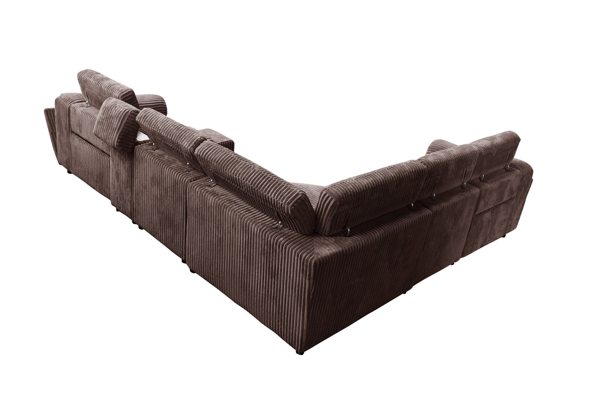 Yash (Brown) Reclining Sectional