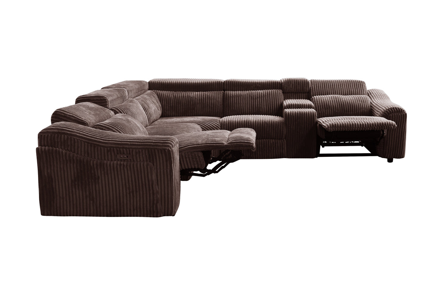 Yash (Brown) Reclining Sectional