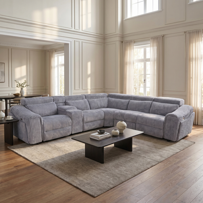 Yash (Grey) Reclining Sectional