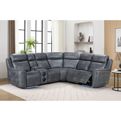 Romi (Grey) Reclining Sectional
