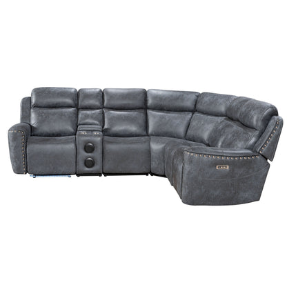 Romi (Grey) Reclining Sectional