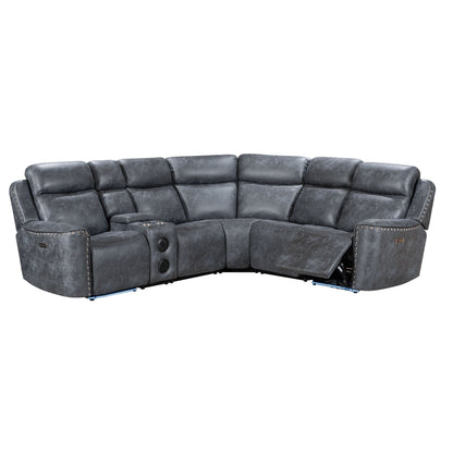 Romi (Grey) Reclining Sectional