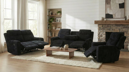 Grace (Black) Reclining Living Room Set