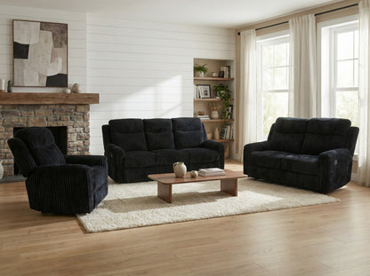Grace (Black) Reclining Living Room Set