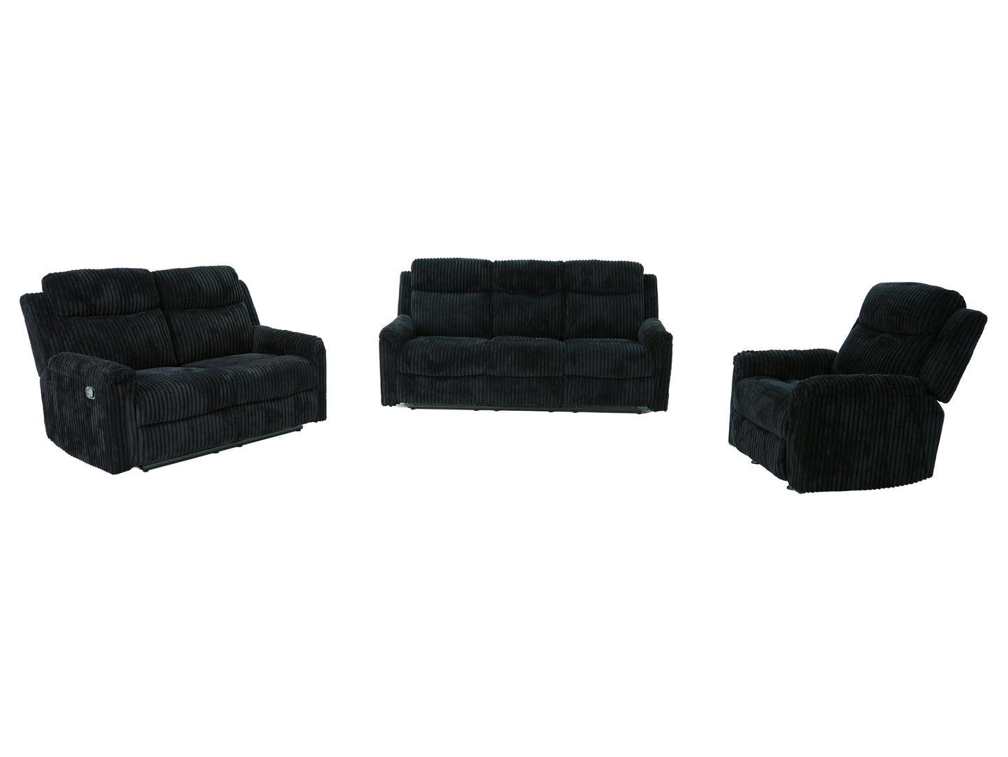 Grace (Black) Reclining Living Room Set