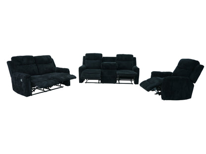 Grace (Black) Reclining Living Room Set