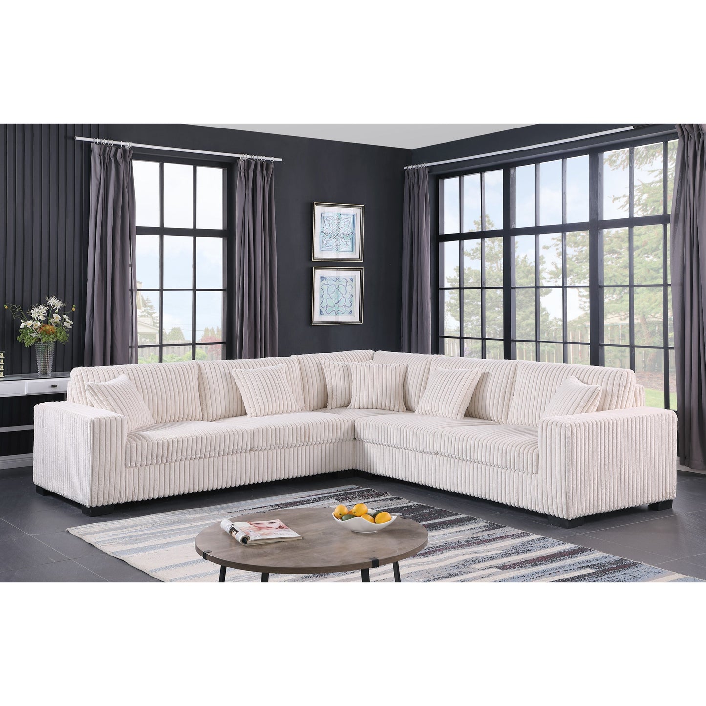 Comfy II Cream Sectional