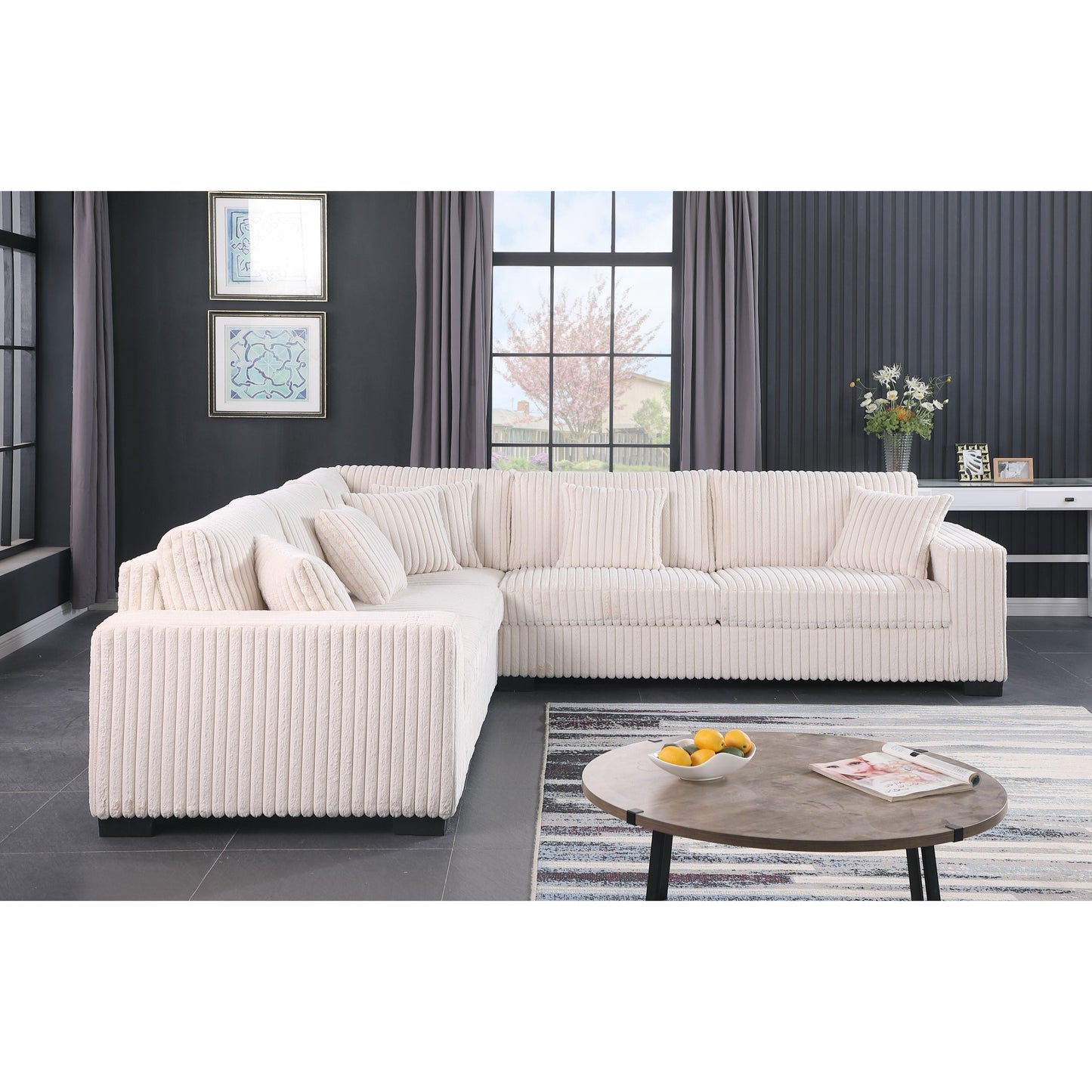 Comfy II Cream Sectional