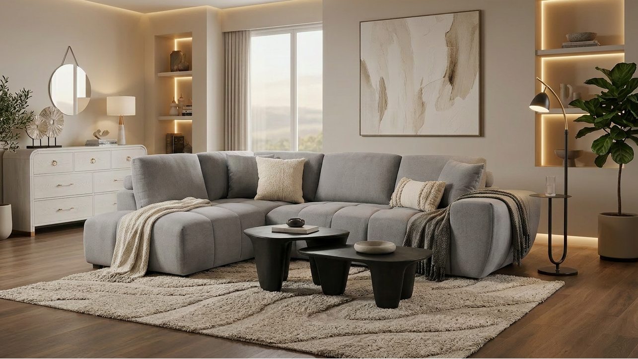 Uptown (Lt. Grey) Sectional