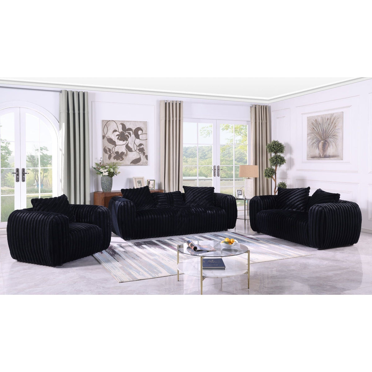 Eli (Black) Living Room Set
