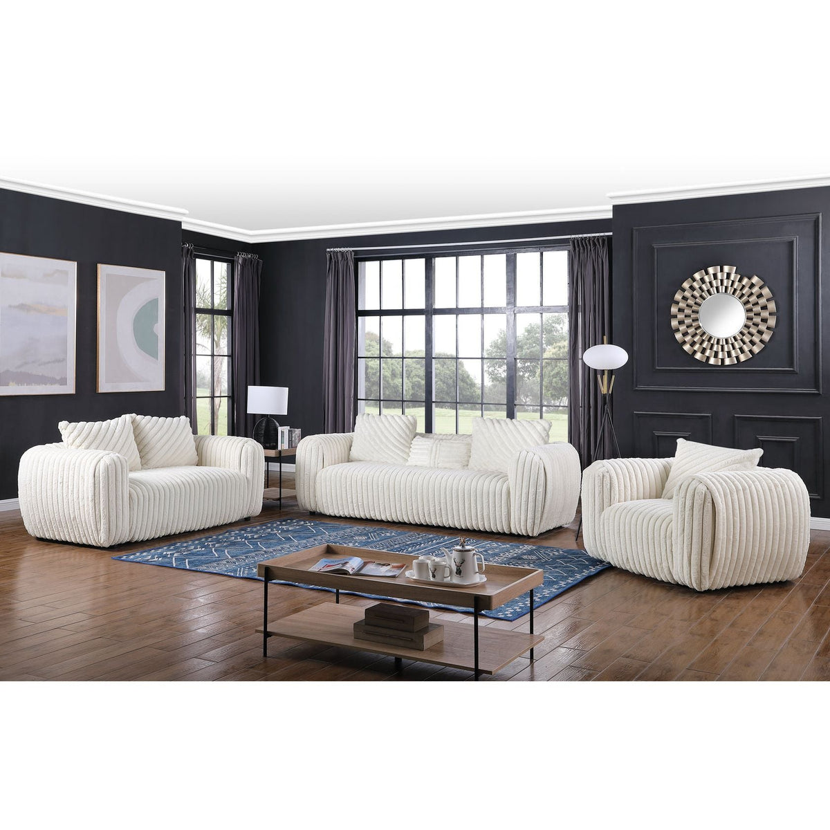 Eli (White) Living Room Set