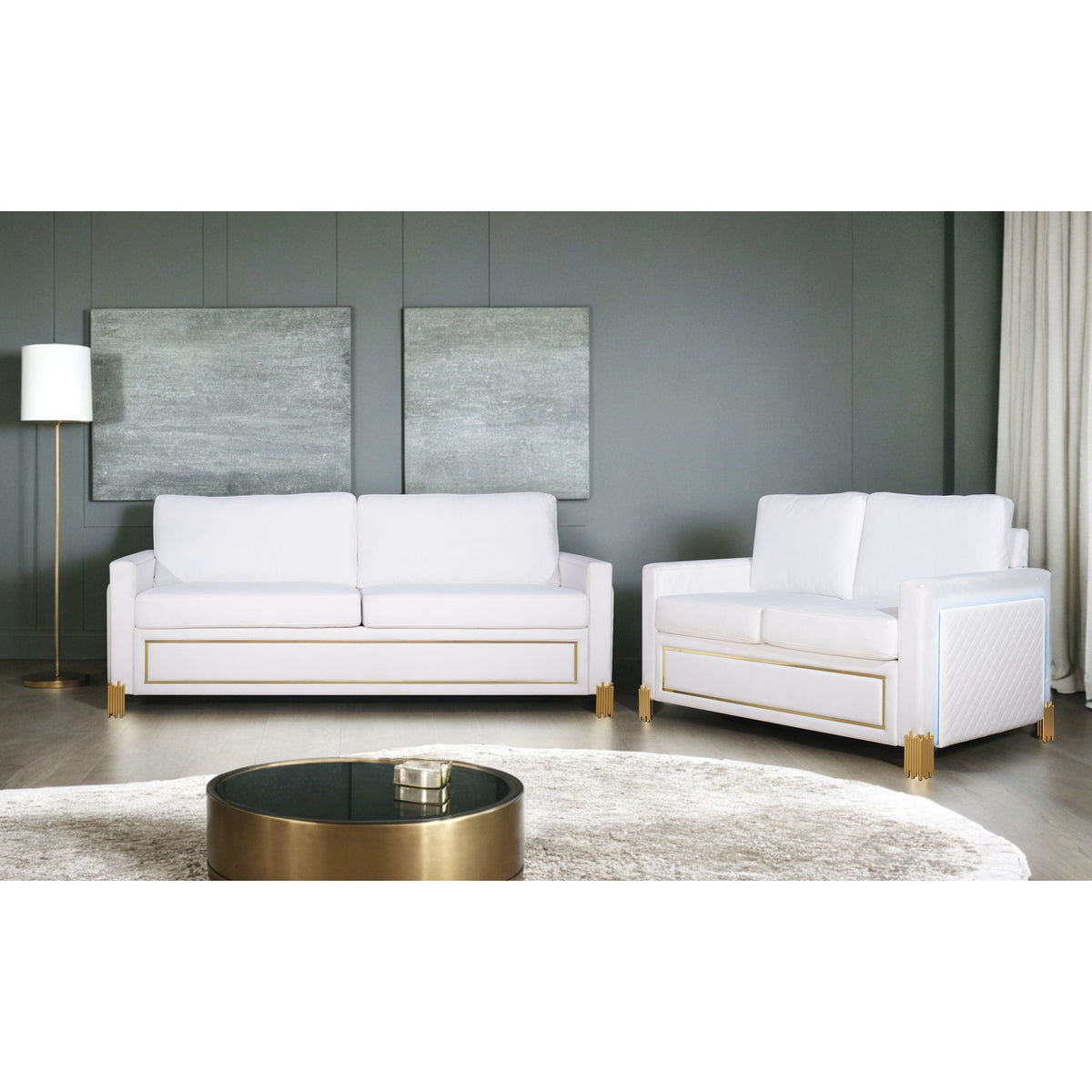 Glamor Collection Living Room Set