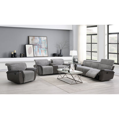 Twist (Grey) Reclining Living Room Set