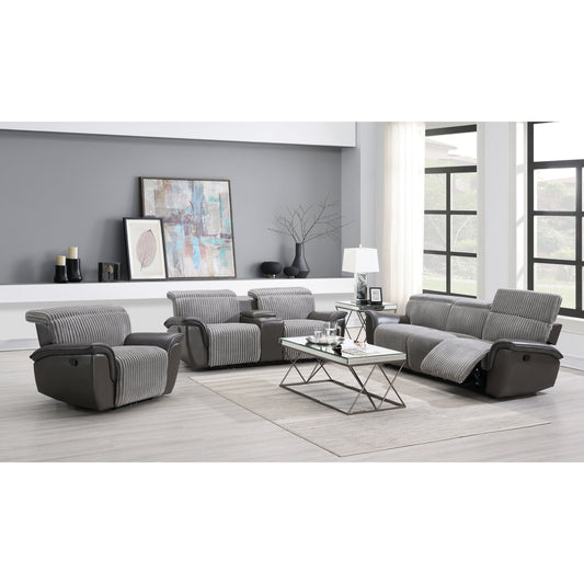 Twist (Grey) Reclining Living Room Set