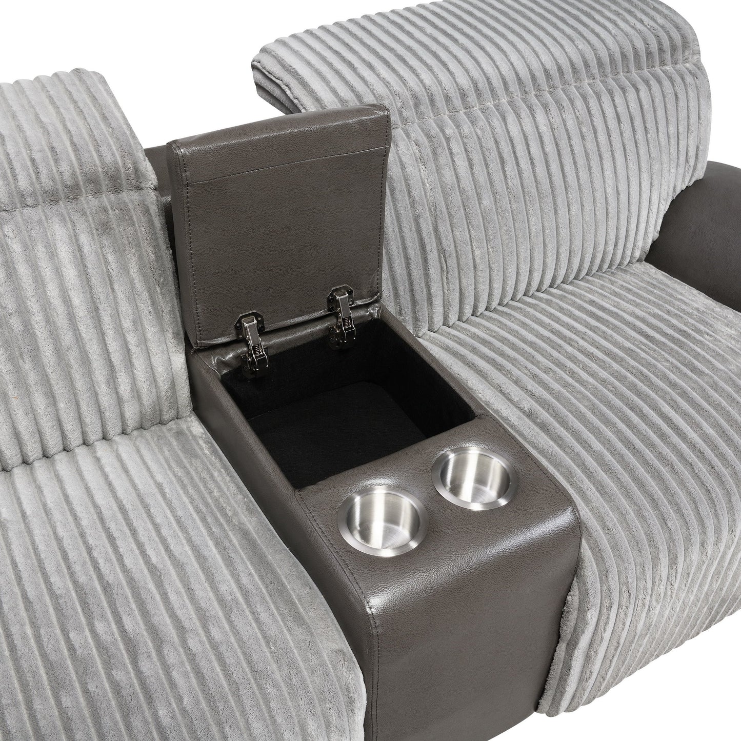 Twist (Grey) Reclining Living Room Set