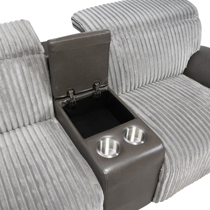 Twist (Grey) Reclining Living Room Set