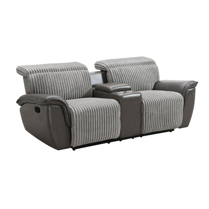 Twist (Grey) Reclining Living Room Set