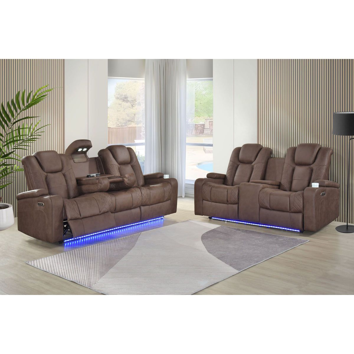 Ashley (Brown) Reclining Living Room Set