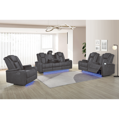 Ashley (Grey) Reclining Living Room Set