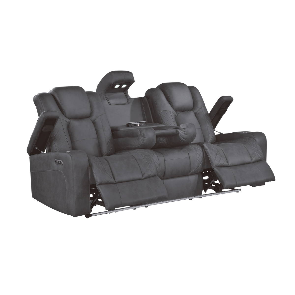 Ashley (Grey) Reclining Living Room Set