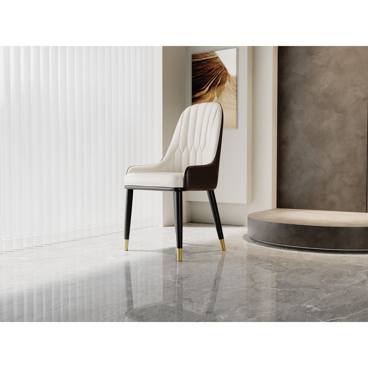 Serapion Dining Chair (Beige)