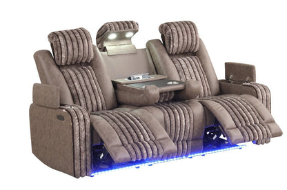 Lita (Brown) Reclining Living Room Set