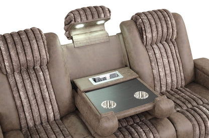 Lita (Brown) Reclining Living Room Set