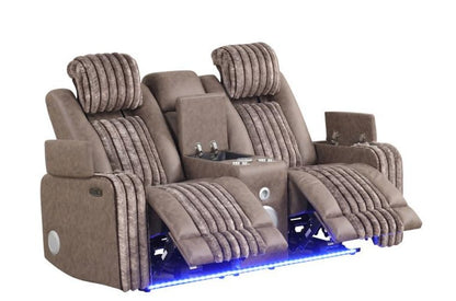 Lita (Brown) Reclining Living Room Set